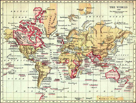 Britisches Weltreich / British empire
1897 Britisches Weltreich / British empire 1897