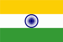 Flagge von Indien Flagge von
Indien