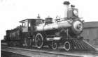Alte Lokomotive der Pazifiklinien, z.B. der
                      Canadian Pacific Railway