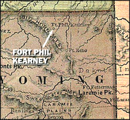 Fort Phil Kearney, Karte Fort Phil Kearney,
Karte