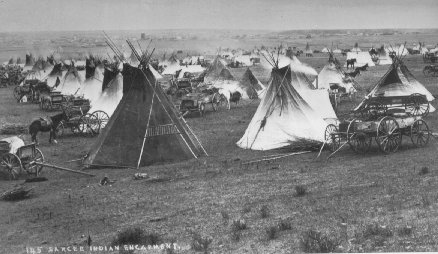 Sarcee-Lager (Tsuu T'ina, Sarsi, Tsu
                          T'ina), 1890 ca.