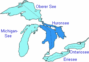 Huronen (Wyandot, Wendat) leben
                            am Huronsee, bevor sie von der
                            "christlichen",
                            weiss-rassistischen Kolonialdiktatur
                            deportiert oder vertrieben werden. [2]