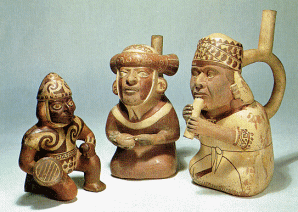 Moche-Gef�sse: Drei Musiker