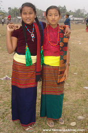 Nepal, M�dchen des Bergstamms der Tamang