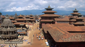 The old center of
Kathmandu The old
center of Kathmandu