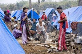 Nepal refugee
camp in 2008 Nepal refugee camp in 2008