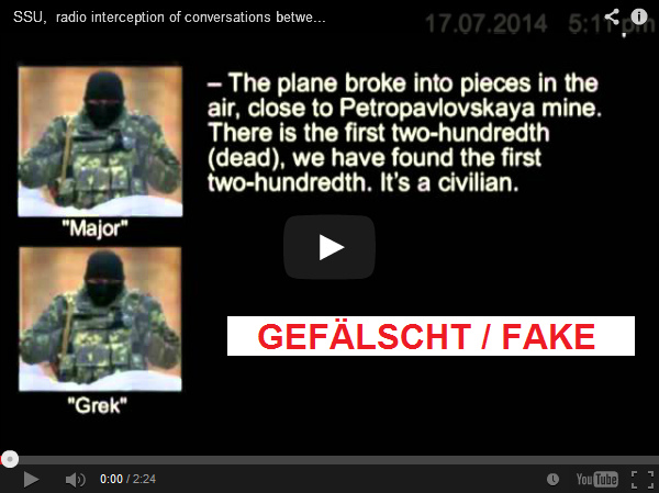 Das Video gegen die
              "Rebellen" wurde einen Tag zu frh ins Internet
              gestellt - schon am 16.7.2014