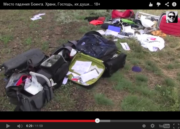 Luggage without dust, earth, sinkhole, and
                        a white T-shirt