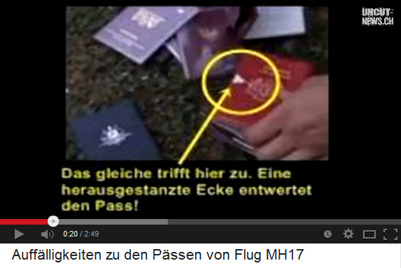 triangle
                    cut out of a passport