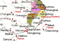 Das Projekt von
                        Wuhan bzw. von Nanchang aus nach Shangha