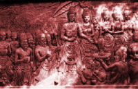 K�nig Kertarajasa von Majapahit,
                    Indionesien; Relief