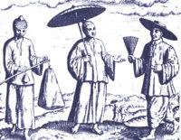 Chinesische H�ndler in
                  Banten, Indonesien Ende 16. Jh. ; Indonesia China