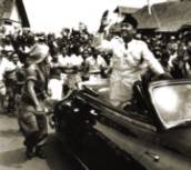 Sukarno kehrt nach Jakarta zur�ck,
                    Dezember 1949.