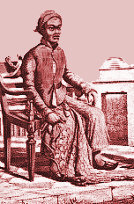 Sunan Kalijogo as
                portrayed in an old engraving.