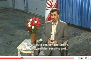 Ahmadinejad Christmas speech 2008: The crises in society, the family, morality, politics, security and ...