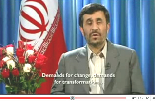 Ahmadinejad Christmas speech 2008: Demands for change, demands for transformation ...
