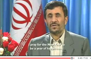 Ahmadinejad Christmas speech 2008: I pray for the New Year to be a year of happiness ...