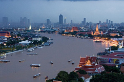 กรุงเทพมหานครที่มีแม่น้ำพระยา