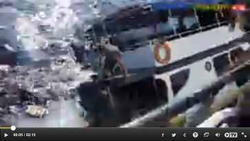 Sinking tourist ferry in Thailand between
                        Phuket and Similan Islands 01