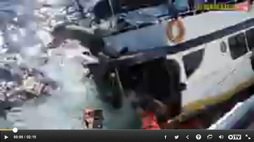 Sinking tourist ferry in Thailand between
                        Phuket and Similan Islands 02