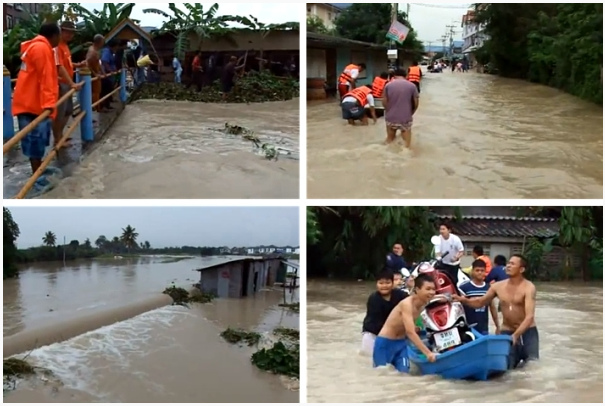 �berschwemmungen in der Region
                Pattaya in Gebieten unter 0 Meter 01