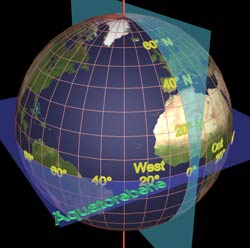 die
Realität von Afrika und Grönland auf einem Globus die Realität
von Afrika und Grönland auf einem Globus