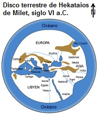 Disco terrestre del siglo VI de AC
de Hekataios de Milet Disco terrestre del siglo
VI de AC de Hekataios de Milet - el centro es
Milet Disco terrestre del siglo VI de AC de
Hekataios de Milet Disco terrestre del siglo VI
de AC de Hekataios de Milet - el centro es
Milet