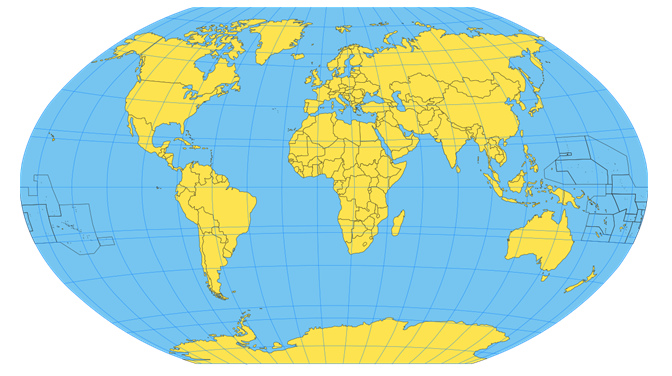 Mapa mundial de 1990 apr. con
forma barriguda, esa forma respeta más las formas reales
de los continentes Mapa mundial de 1990 apr. con
forma barriguda, esa forma respeta más las formas reales
de los continentes