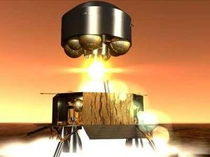 Lanzamiento de un módulo de ascenso del
                        Marte con llama del propulsor. Eso solo es un
                        estudio de la ESA. También la ESA está todavía
                        bloquead en el tiempo de ciencia ficción y
                        parece que no ve la imposibilidad de una
                        navegación del módulo de descenso.. Pero al
                        menos no han olvidado la llama del propulsor...
