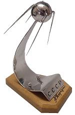 Sputnik cult: Desktop model of Sputnik.