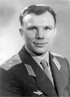 Juri
                            Gagarin, Portrait eines
                            Fallschirmspringers.