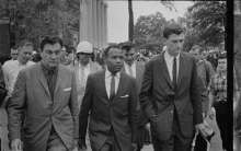 University of Mississippi: James
                              Meredith with marshal's protection
