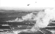 Battle of Ap Bac 1963:
                                "US" air strike first.