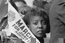 March to Washington 28 Aug 1963,
                                  demonstration for work for blacks.