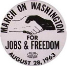 March to Washington: Logo
                                      with a Handshake between Black and
                                      White. For the Republicans this is
                                      betrayal of the
                                      "fatherland"...