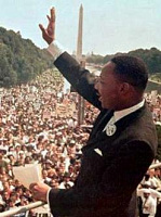Martin Luther King speech during
                                  March to Washington 28 Aug 1963.