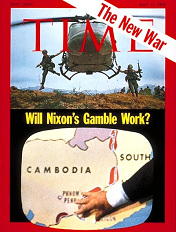 Cover of Time magazine of 11th May 1970:
                        Doubts because of Nixon's invasion in Cambodia.
