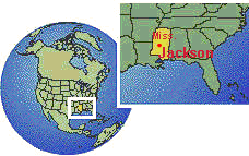 Map with Jackson
                    in the State of Mississippi.