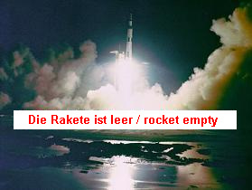 Apollo 17 foto no. S72-55070:
                            Romantic foto of the liftoff at night. But
                            the rocket is empty...