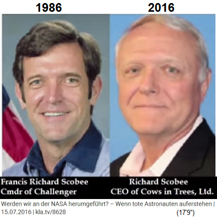 Richard Scobee 1986 und 2016, gross