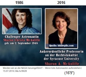 Sharon Christa McAuliffe 1986+2016