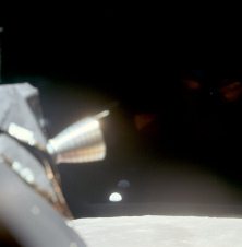Apollo 11, photo no. AS11-37-5440, NASA
                        claims that this would be one more sequence of
                        the Earth rise before the moon landing of Apollo
                        11