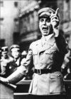 Goebbels,
                    Propagandaminister des 3. Reichs mit erhobenem
                    Zeigefinger 1933-1945. Goebbels war nicht der
                    einzige Propagandaminister, der die Wahrheit
                    konsequent verdrehte. England, die "USA",
                    Frankreich, Polen und Russland hatten auch ihre
                    "Propagandaminister"...