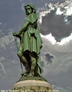 Statue von
                          Vercingetorix in Alise Ste Reine, Cte d'Or,
                          Auxois