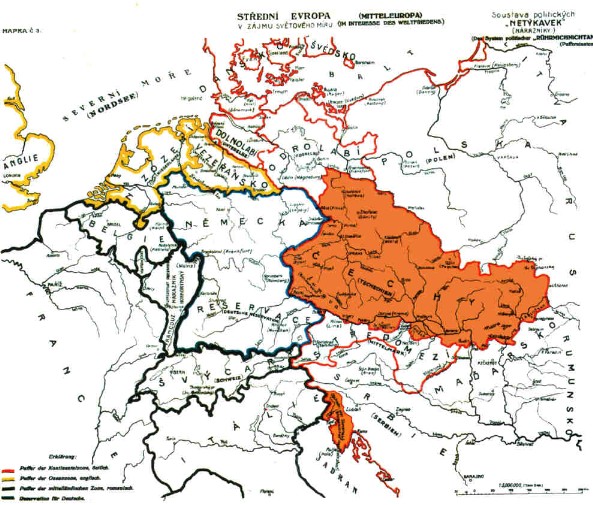 Die Kuffnerkarte der CSSR,
höchstwahrscheinlich von Benes Die Kuffnerkarte
der CSSR, höchstwahrscheinlich von Benes