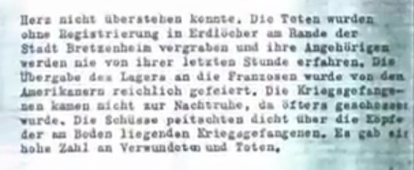 Bericht des IKRK über deutsche
                                  Kriegsgefangene in den
                                  Rheinwiesenlagern 03