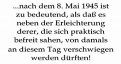 Texttafel "Vertriebenenschicksal und
                        Massenmord der Alliierten drfen nicht
                        verschwiegen werden":35min.14sek.