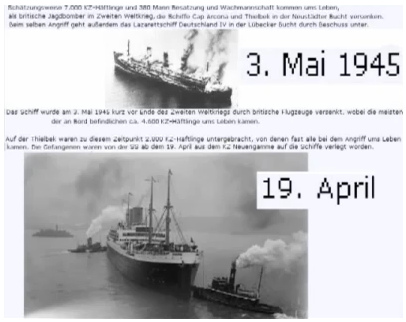 Das Flüchtlingsschiff
Cap Arcona vor dem Untergang Das Flüchtlingsschiff Cap
Arcona vor dem Untergang