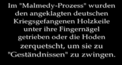 Text
                            "Torture by "American"
                            interrogation officers at Malmedy
                            process" (34min. 10sec.)