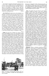 Encyclopaedia Judaica (1971): Frankfort on
                      the Main, vol. 7, col. 91-92